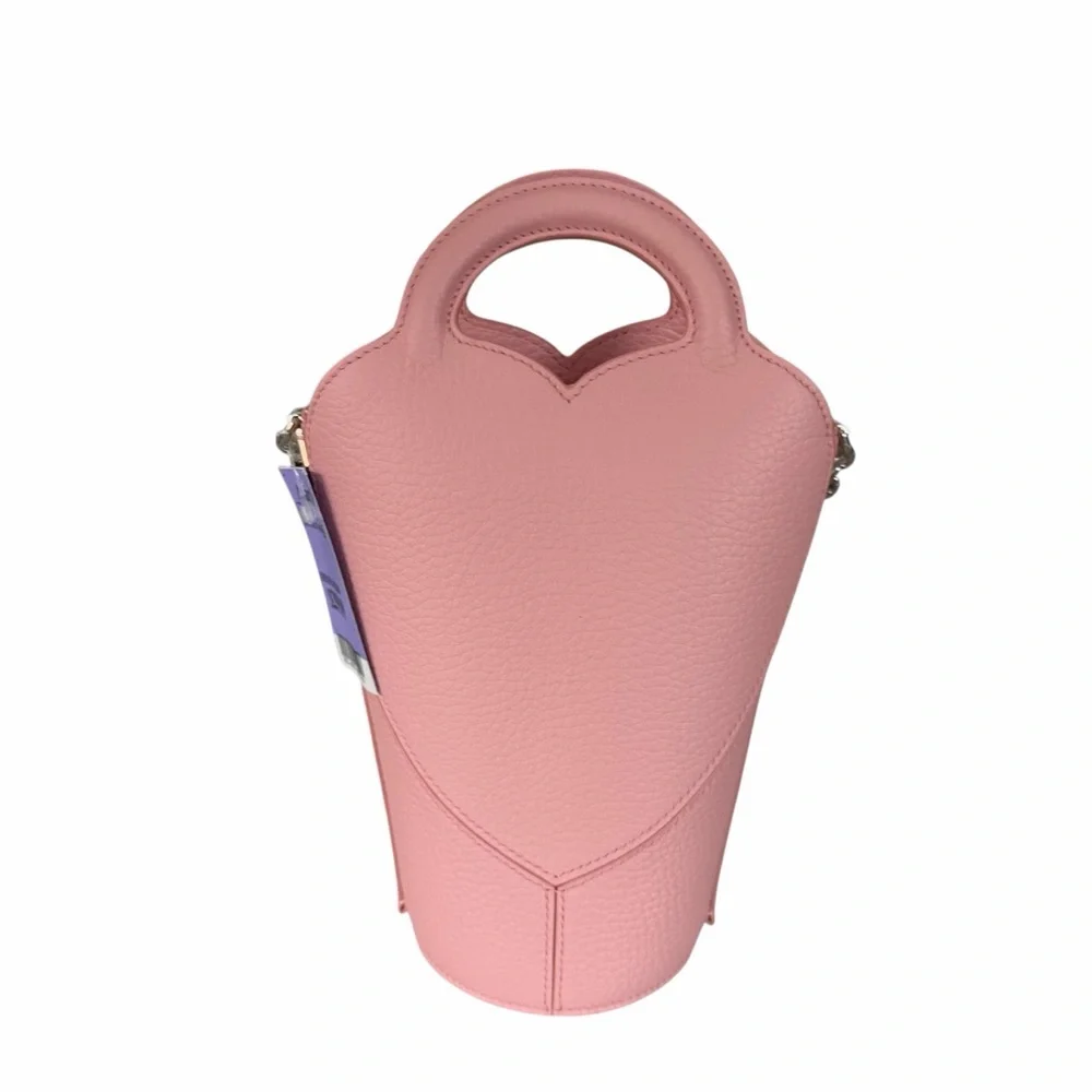 Tiffany & Co. Return to Tiffany’s Leather Pink Crossbody Pochette Bucket Bag NWT